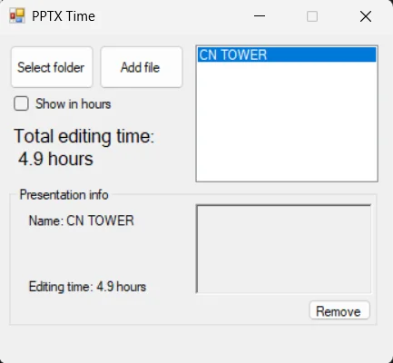 PPTX Time App Screenshot