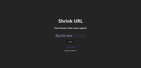 Shrink URL Screenshot