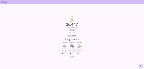 Weather App Screenshot